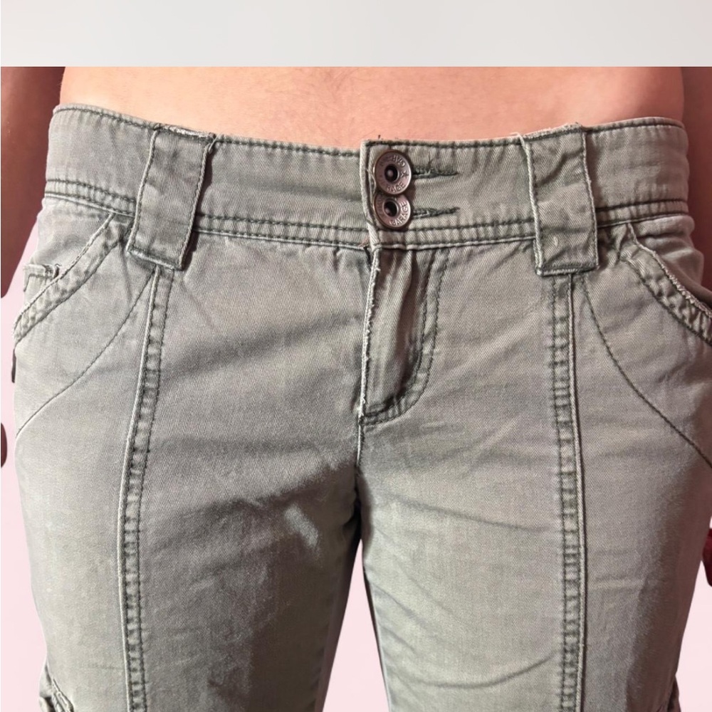 Women's Sage Green Utility Jeans